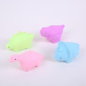 Squeeze the flour dinosaurs